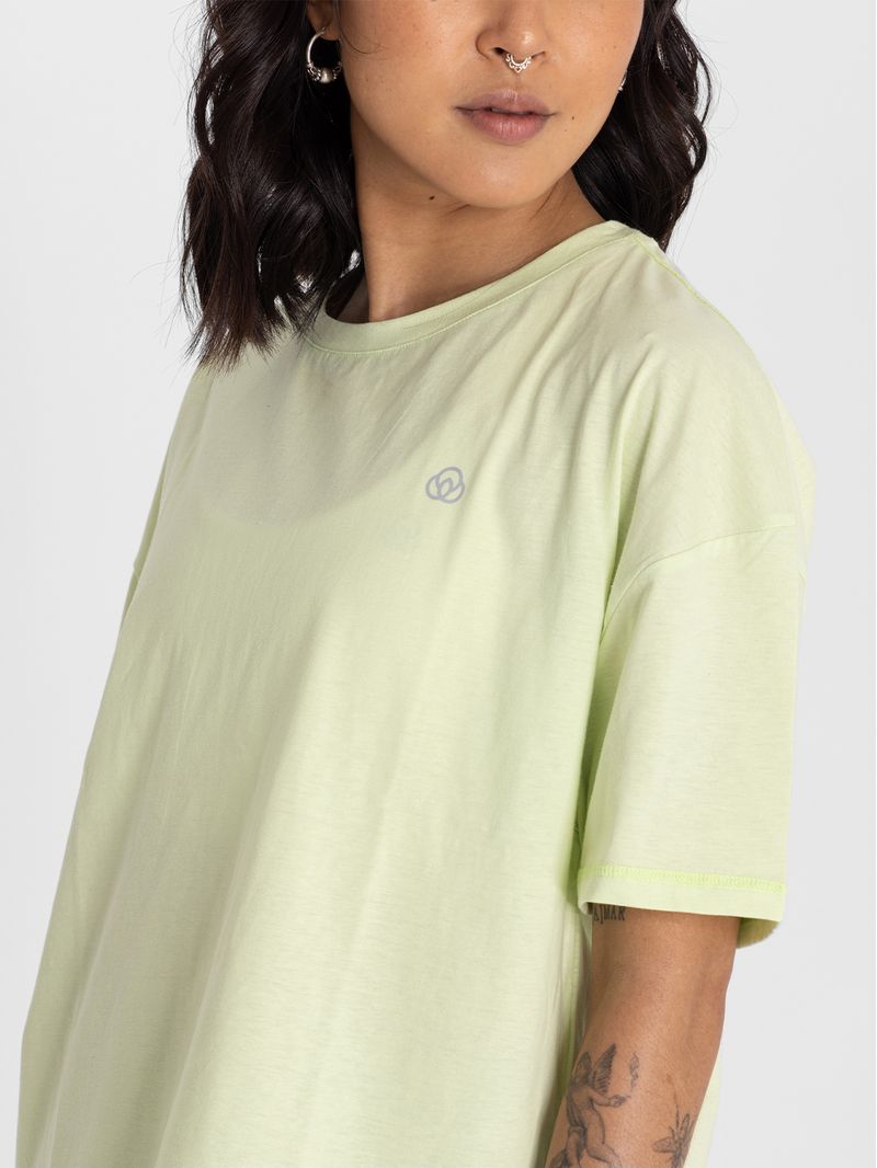 Polo-Manga-Corta-Para-Mujer-Oversize-Anto-Verde-Bsoul