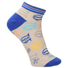 CALCETÍN HUSH PUPPIES ALGODÓN SPANDEX  PED ZEPPELIN BEIGE PARA NIÑO