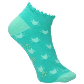 CALCETÍN HUSH PUPPIES ALGODÓN SPANDEX  ST PED CATS AZUL PARA NIÑA