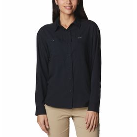 BLUSA PARA MUJER MANGA LARGA SILVER RIDGE UTILITY NEGRO COLUMBIA