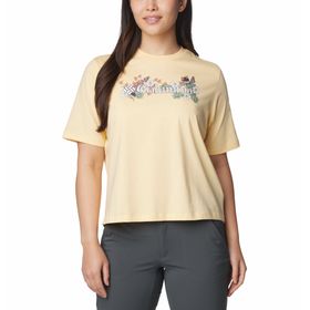 POLO PARA MUJER MANGA CORTA NORTH CASCADES AMARILLO COLUMBIA