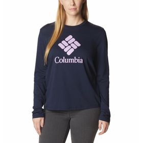 POLO PARA MUJER MANGA LARGA COLUMBIA TREK AZUL COLUMBIA