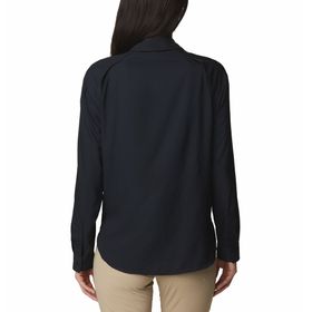 BLUSA PARA MUJER MANGA LARGA SILVER RIDGE UTILITY NEGRO COLUMBIA