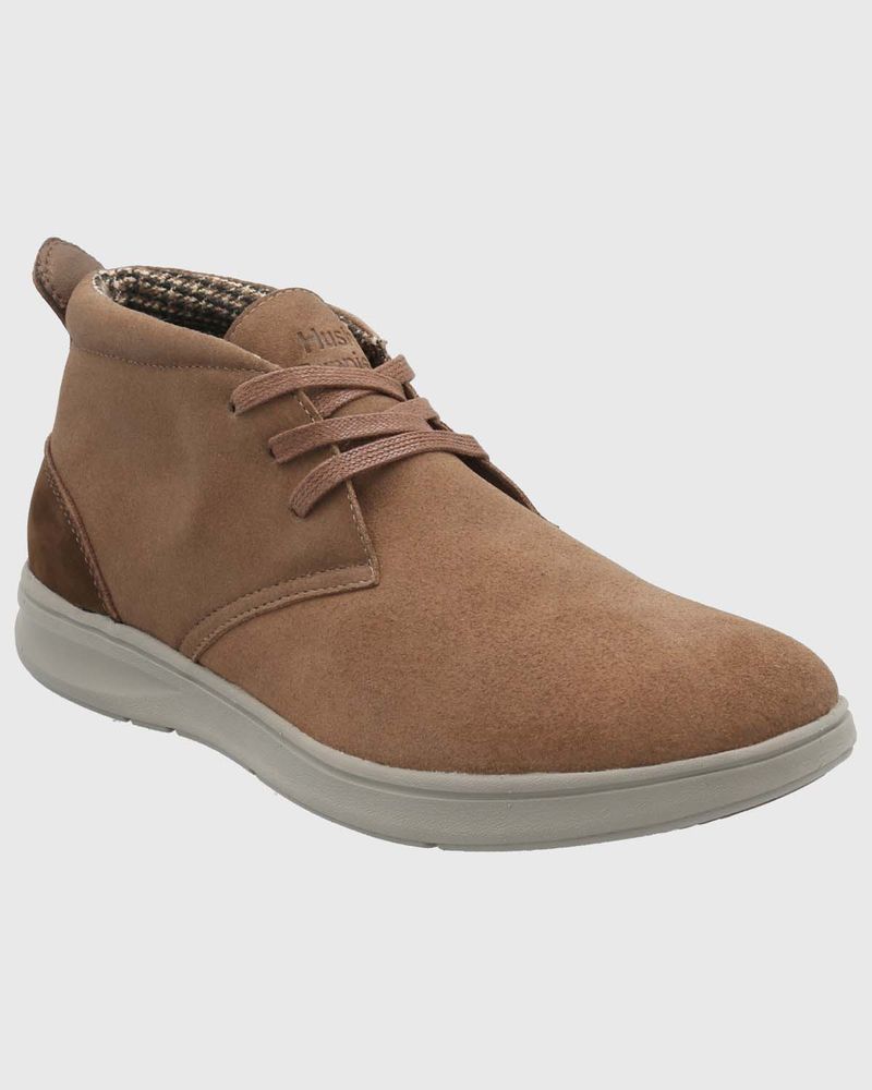 Botin-Para-Hombre-Cuero-Rudder-Marron-Hush-Puppies