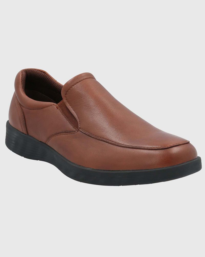 Zapato-Para-Hombre-Cuero-Spinal-Urban-Marron-Hush-Puppies