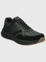 Zapatilla-Para-Hombre-Cuero-Spinal-Explore-Negro-Hush-Puppies