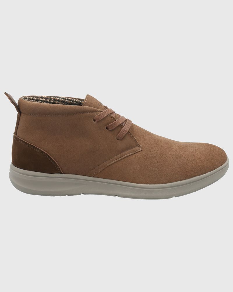 Botin-Para-Hombre-Cuero-Rudder-Marron-Hush-Puppies