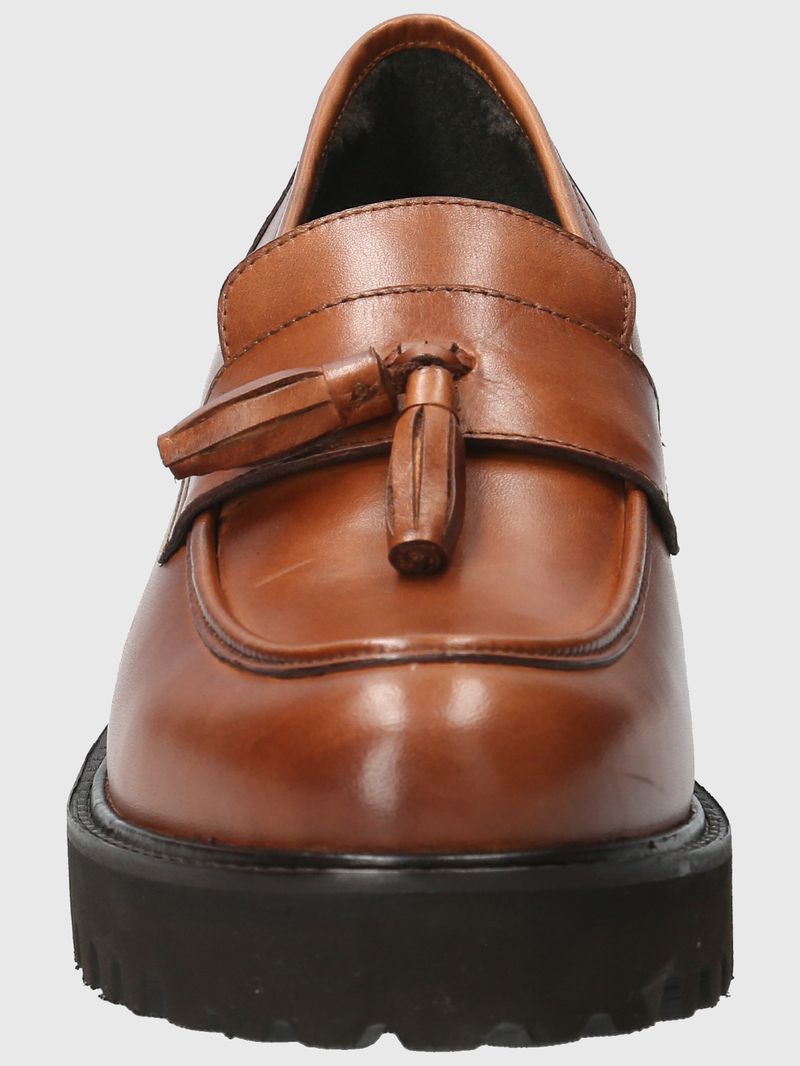 Mocasin-Para-Mujer-Cuero-Clov-Marron-Hush-Puppies