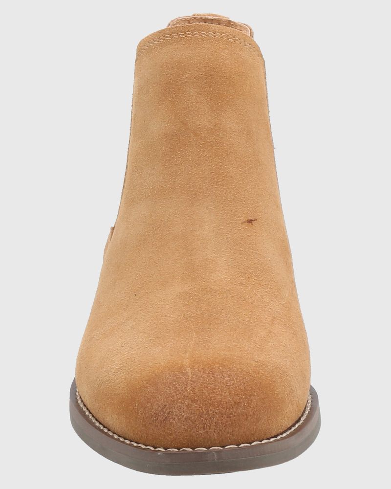 Botin-Para-Mujer-Cuero-Poliester-Clifton-Marron-Hush-Puppies