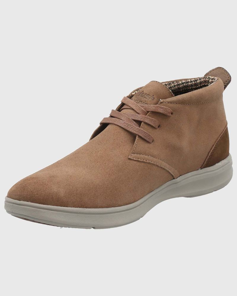 Botin-Para-Hombre-Cuero-Rudder-Marron-Hush-Puppies