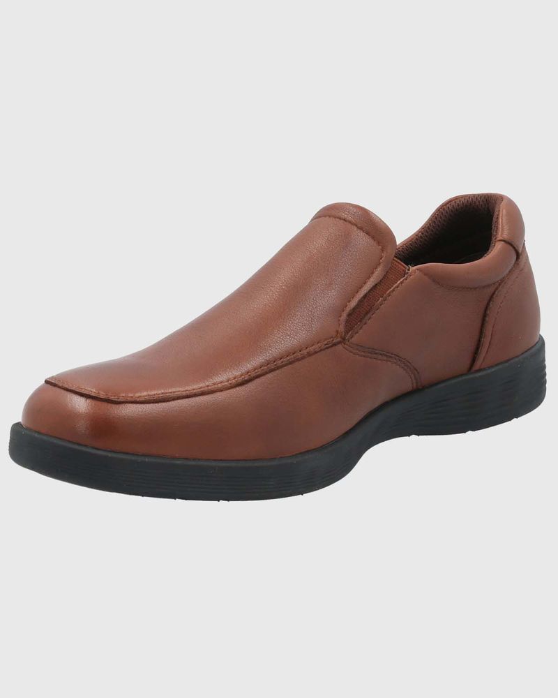 Zapato-Para-Hombre-Cuero-Spinal-Urban-Marron-Hush-Puppies