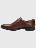 Zapato-Para-Hombre-Cuero-Strand-Marron-Hush-Puppies