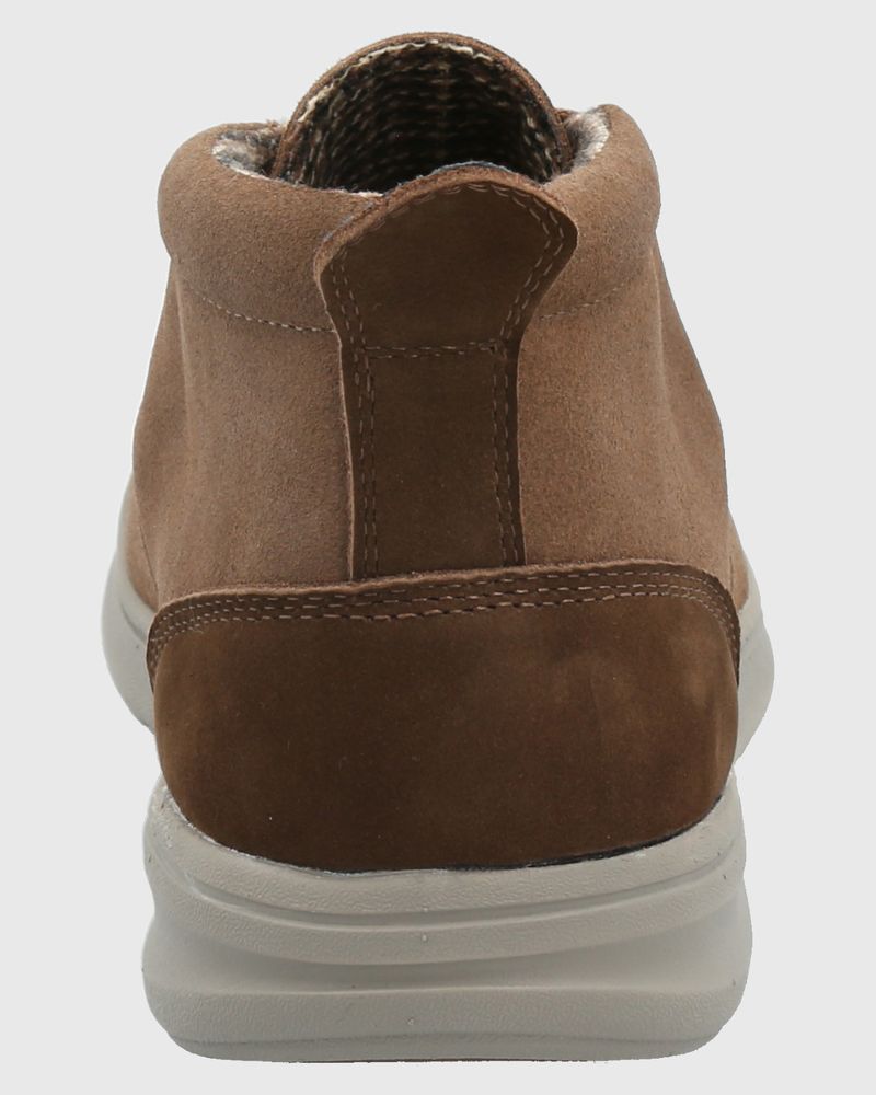 Botin-Para-Hombre-Cuero-Rudder-Marron-Hush-Puppies