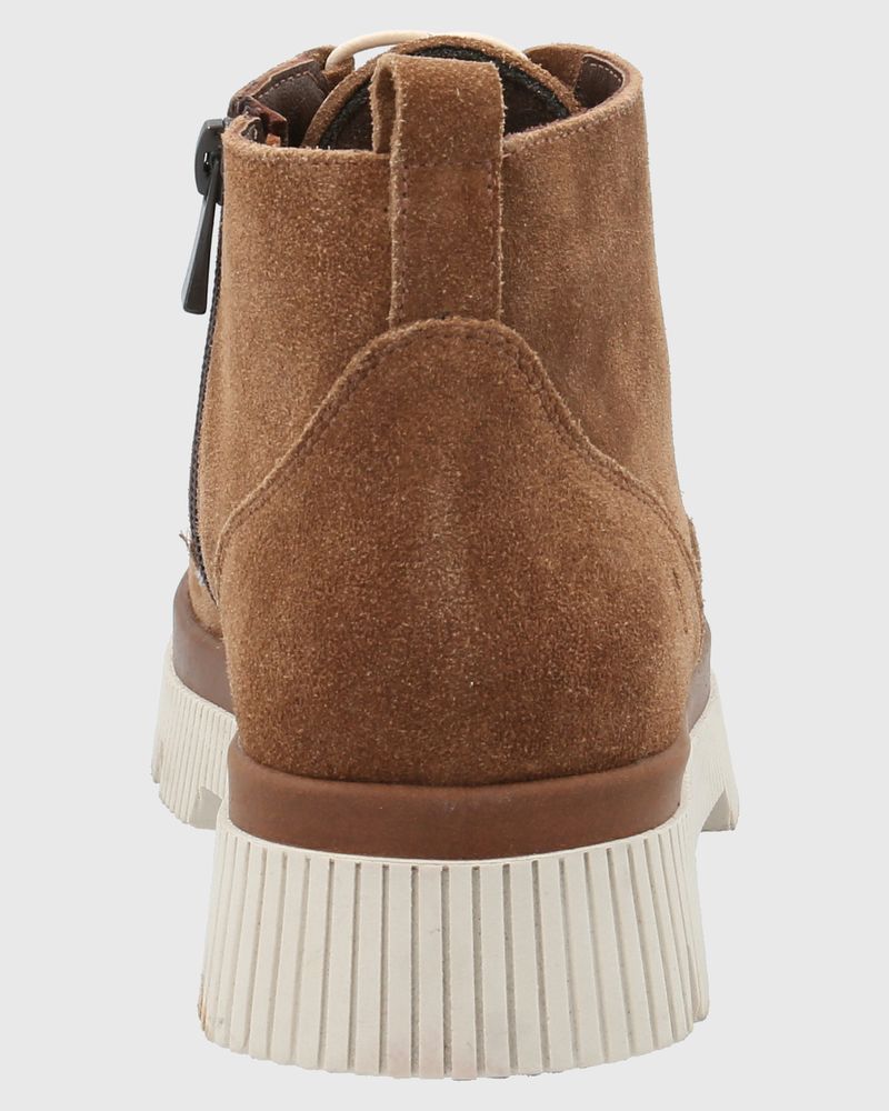 Bottines Cuir Marron Hush Puppies Taille 40 - Occasion Très Bon état Avec Boîte