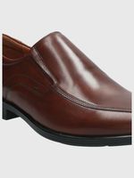 Zapato-Para-Hombre-Cuero-Strand-Marron-Hush-Puppies