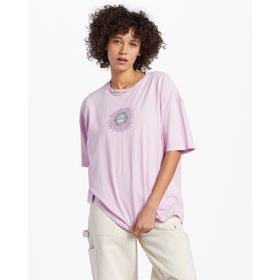 POLO PARA MUJER MANGA CORTA STOKED ALL DAY MORADO BILLABONG