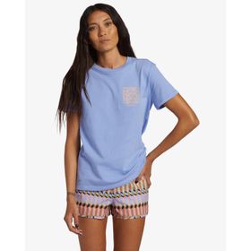 POLO PARA MUJER MANGA CORTA A/DIV CELESTE BILLABONG