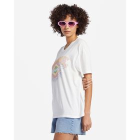 POLO PARA MUJER MANGA CORTA AROUND THE SUN BLANCO BILLABONG