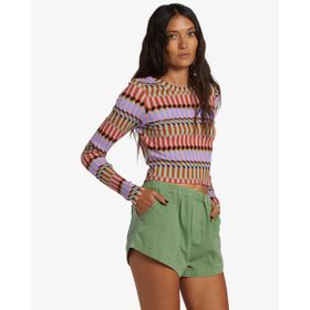 POLO PARA MUJER MANGA LARGA DONT SWEAT IT MULTICOLOR BILLABONG