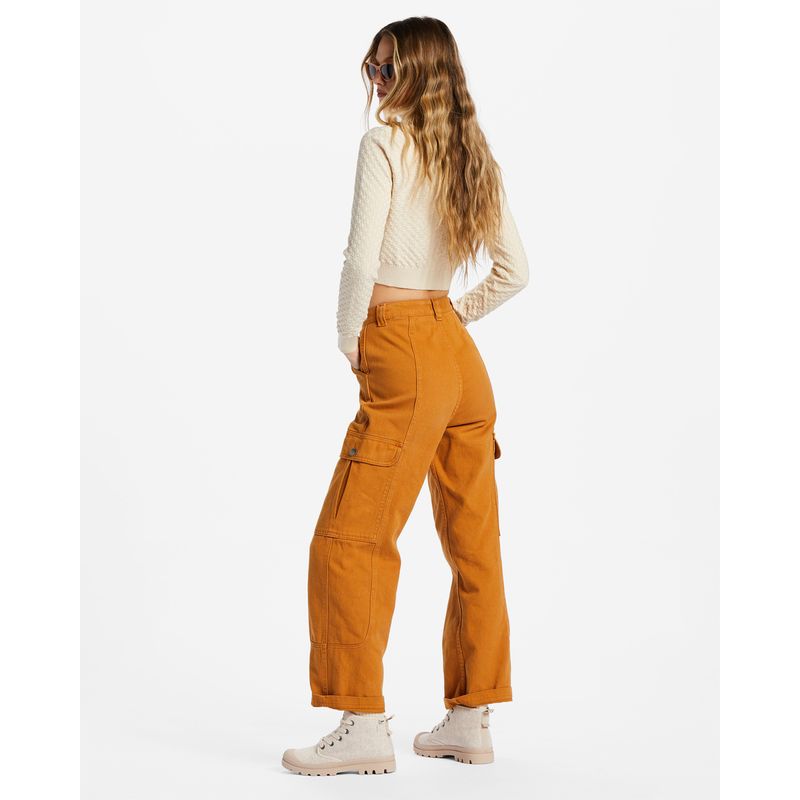 Pantalon-Para-Mujer--Wall-To-Wall-Naranja-Billabong