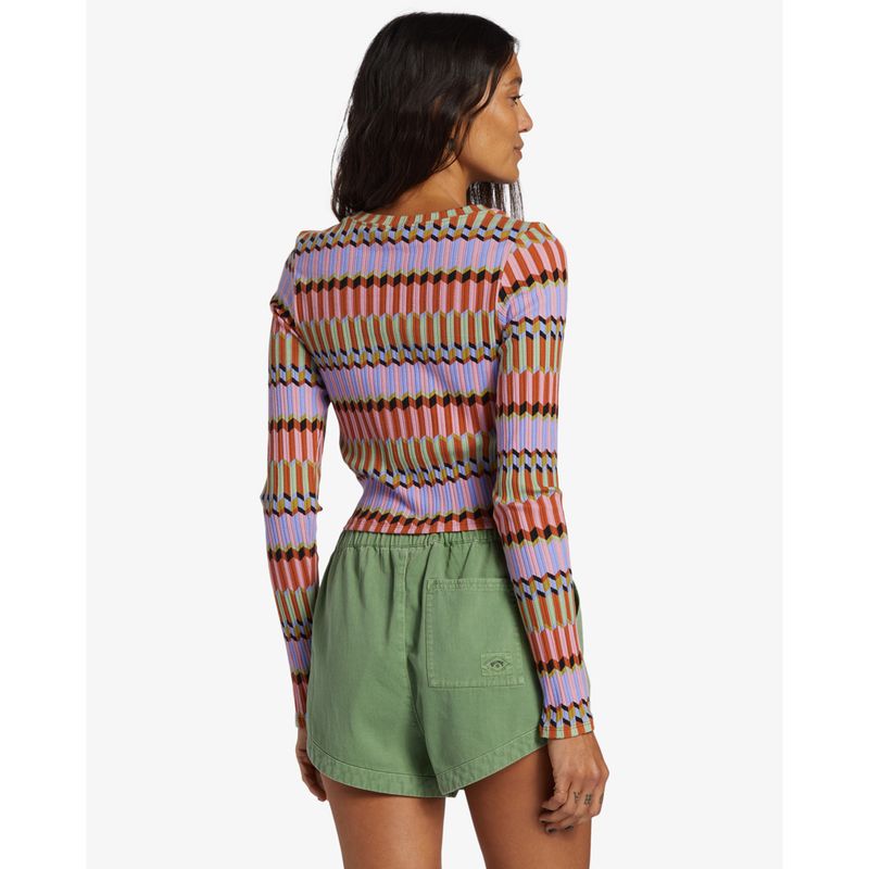 Polo-Para-Mujer-Manga-Larga-Dont-Sweat-It-Multicolor-Billabong