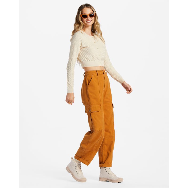 Pantalon-Para-Mujer--Wall-To-Wall-Naranja-Billabong