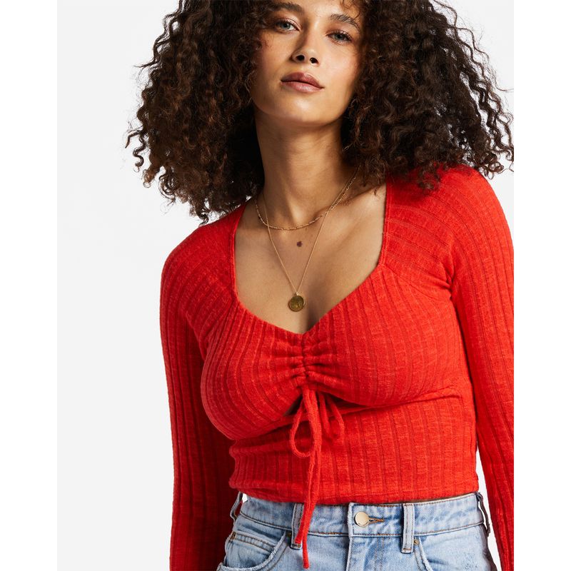 Blusa-Para-Mujer--Just-A-Flirt-Rojo-Billabong
