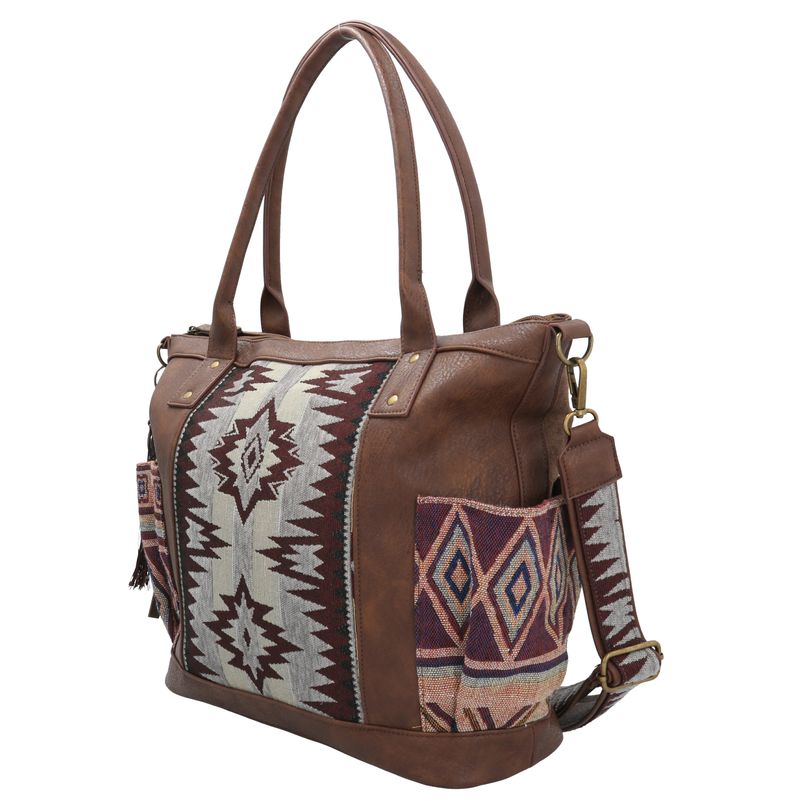 Cartera-Para-Mujer-Textil-Lorenza-Tote-Marron-Rockford