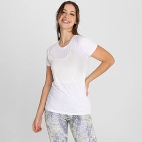 POLO MANGA CORTA PARA MUJER  ROUND NECK BLANCO BSOUL