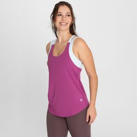 POLO SIN MANGA PARA MUJER  TRAINING TANK MORADO BSOUL
