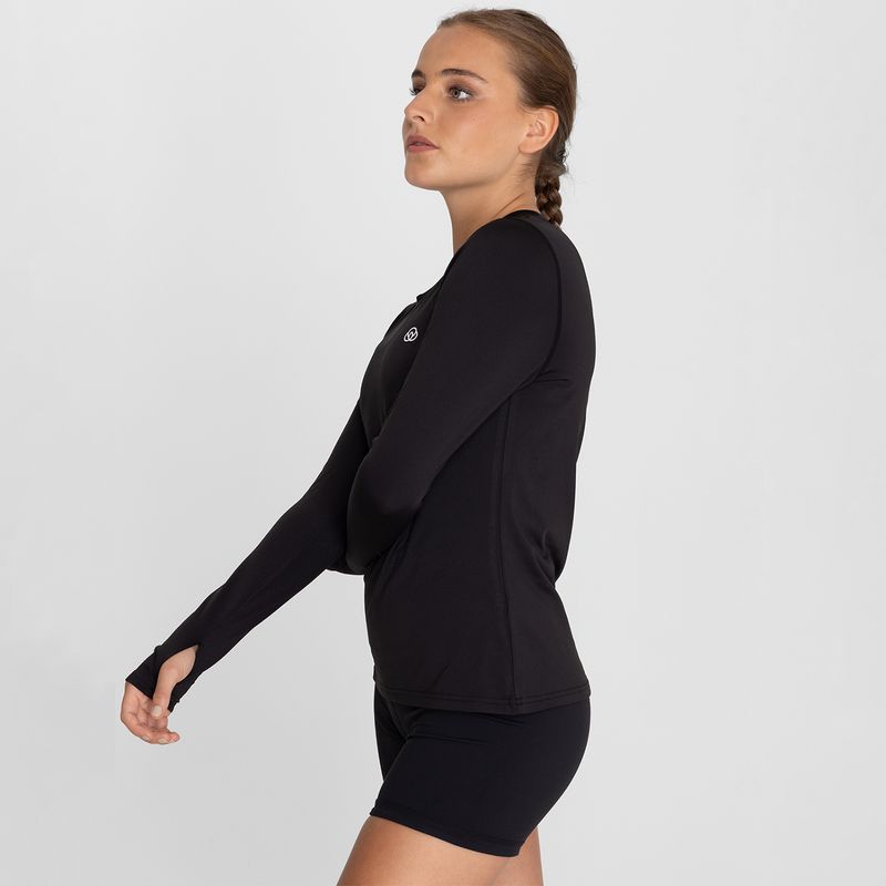 Polo-Manga-Larga-Para-Mujer--First-Layer-Negro-Bsoul