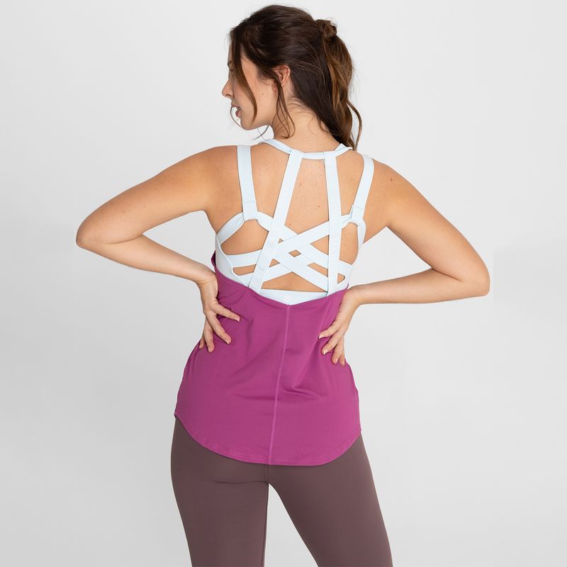 Polo-Sin-Manga-Para-Mujer--Training-Tank-Morado-Bsoul
