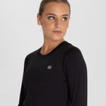 Polo-Manga-Larga-Para-Mujer--First-Layer-Negro-Bsoul