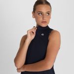 Polo-Sin-Manga-Para-Mujer--Tank-Half-Zipper-Azul-Bsoul