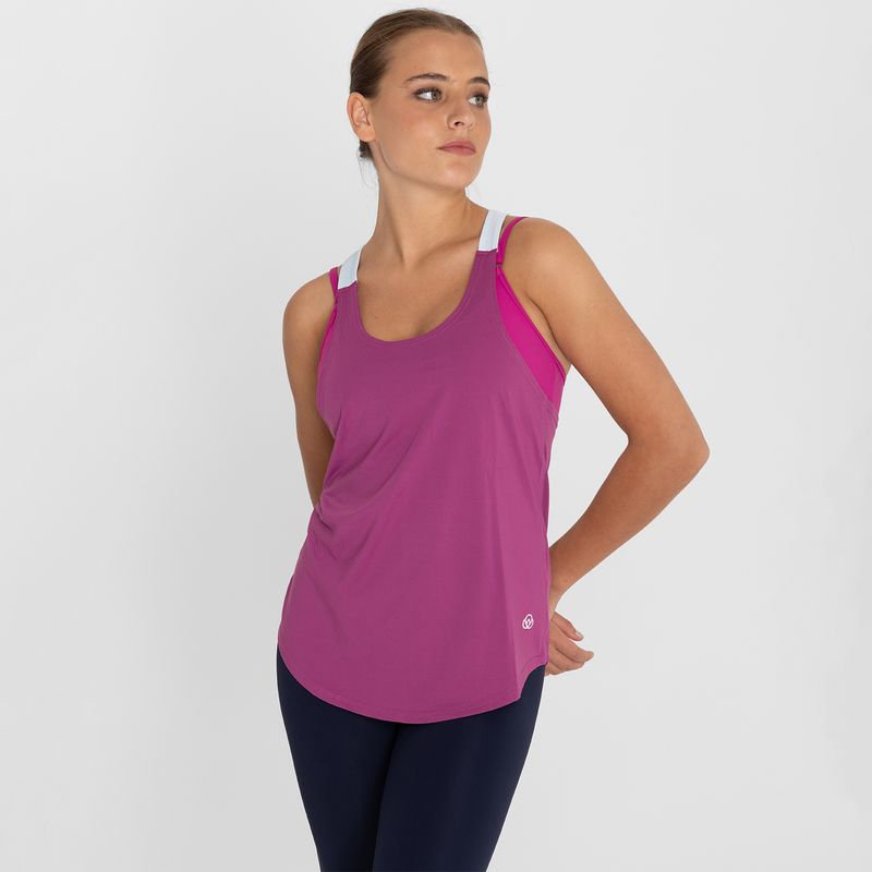 Polo-Sin-Manga-Para-Mujer--Training-Tank-Morado-Bsoul
