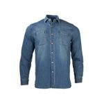 Camisa-Para-Hombre-Algodon-Organico-Denim-Azul-Rockford