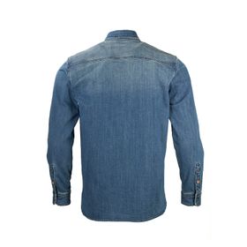 CAMISA PARA HOMBRE ALGODÓN ORGÁNICO DENIM AZUL ROCKFORD