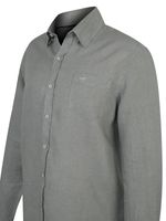 Camisa-Para-Hombre-Lino-Linen-Gris-Rockford