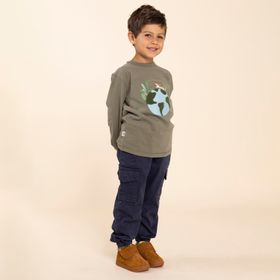 BOTÍN PARA NIÑO GAMUZA BRUNOS VL MOSTAZA HUSH PUPPIES
