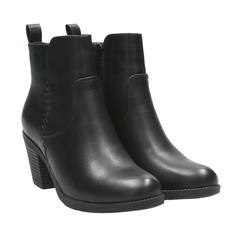 Botin-Para-Mujer-Sintetico-Coppera-Negro-Hush-Puppies