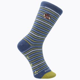 MEDIAS HUSH PUPPIES ALGODÓN/SPANDEX I24B C STRIPES AZUL PARA NIÑO