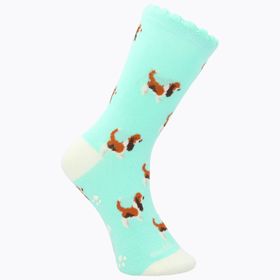 MEDIAS HUSH PUPPIES ALGODÓN/SPANDEX I24G C ST BASSET AZUL PARA NIÑA