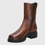 Botin-Para-Mujer-Cuero-Poliester-Fetter-Marron-Hush-Puppies