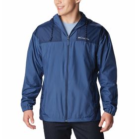 CASACA PARA HOMBRE CORTAVIENTOS FLASH CHALLENGER™ AZUL COLUMBIA