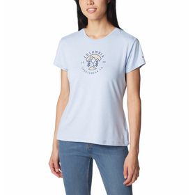 POLO PARA MUJER MANGA CORTA SLOAN RIDGE™ AZUL COLUMBIA