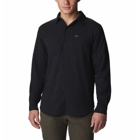 CAMISA PARA HOMBRE MANGA LARGA SILVER RIDGE™ UTILITY LITE NEGRO COLUMBIA