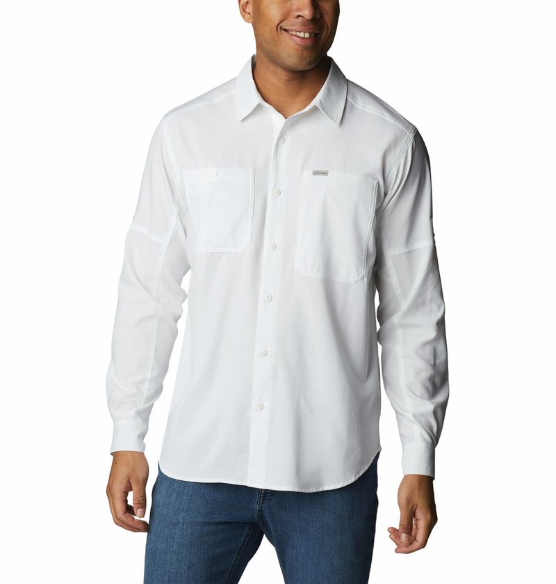 Camisa-Para-Hombre-Manga-Larga-Silver-Ridge™-Utility-Lite-Blanco-Columbia