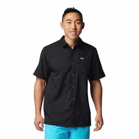 CAMISA PARA HOMBRE MANGA CORTA SLACK TIDE™ NEGRO COLUMBIA