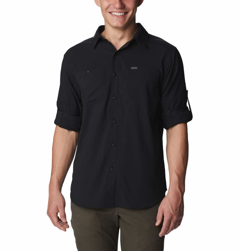 Camisa-Para-Hombre-Manga-Larga-Silver-Ridge™-Utility-Lite-Negro-Columbia