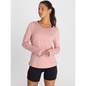 POLO MANGA LARGA PARA MUJER TECH ROSADO BSOUL